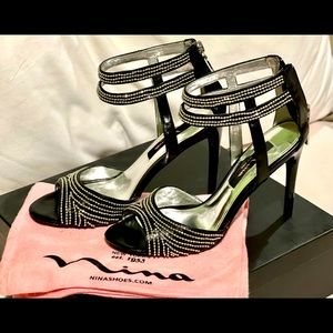 Nina black stiletto heels